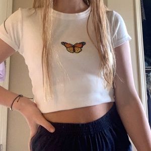 White Brandy Melville t-shirt